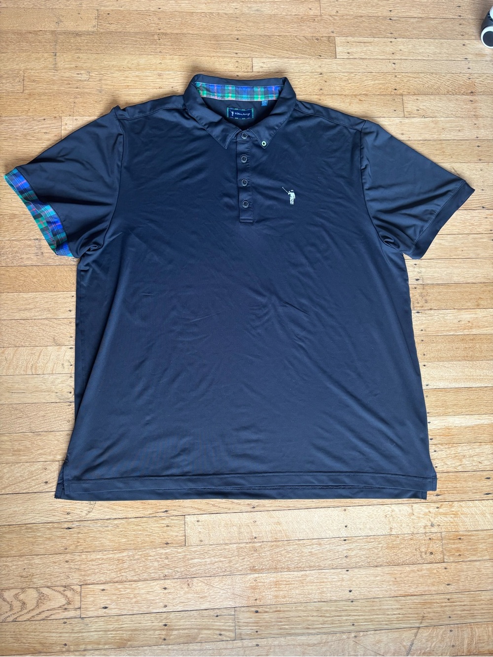 William Murray Men's Printed Shirt XXL Short Sleeve Polyester Spandex Golf